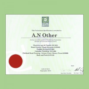laundry technician certificate
